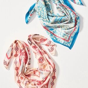 NWT Anthropologie Icon Hair Scarves, Set of 2